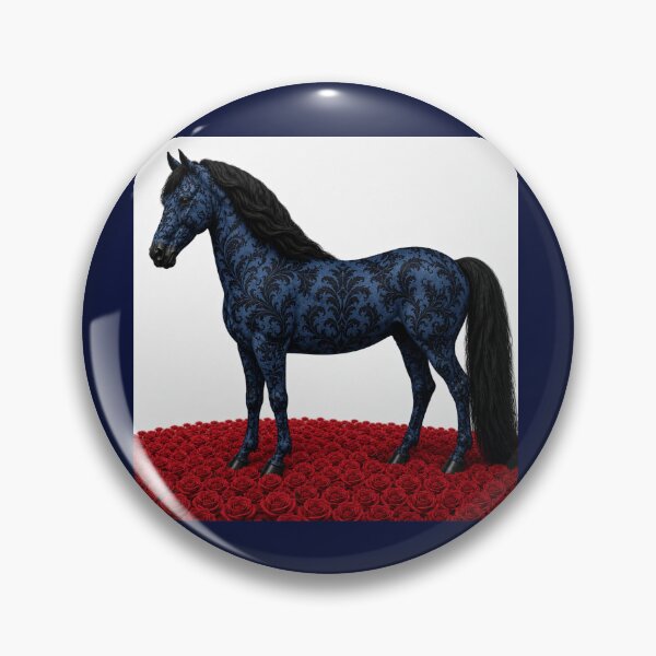 Item preview, Navy Blue & Black Baroque Horse designed and sold by DesignsByPrnces.