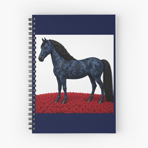 Item preview, Navy Blue & Black Baroque Horse designed and sold by DesignsByPrnces.