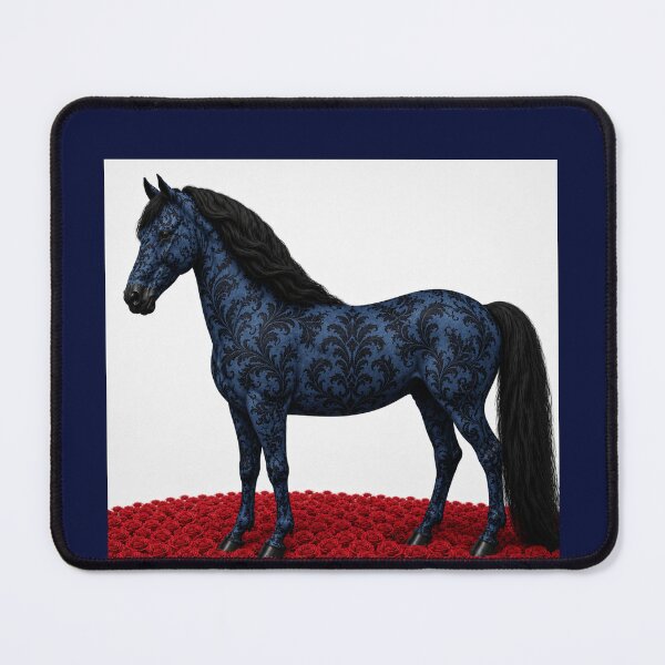 Item preview, Navy Blue & Black Baroque Horse designed and sold by DesignsByPrnces.