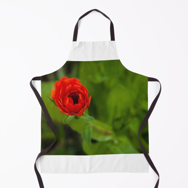 Item preview, Red Flower Close-Up Bloom With Vibrant Petals In Green Garden Macro Composition designed and sold by Nmallia.