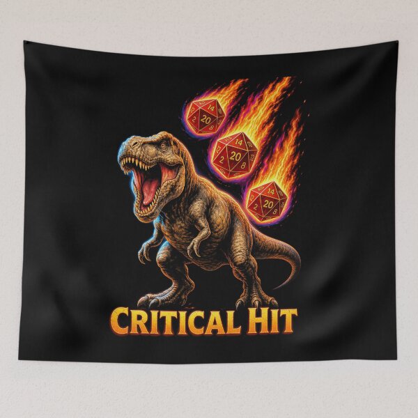 Item preview, Critical Hit Dinosaur RPG Extinction Design designed and sold by Victor Shadehorn.