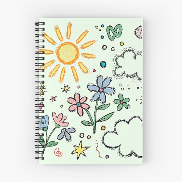 Item preview, Colorful Kidcore Doodle Art Sun Flowers and Stars designed and sold by SholoStudio.