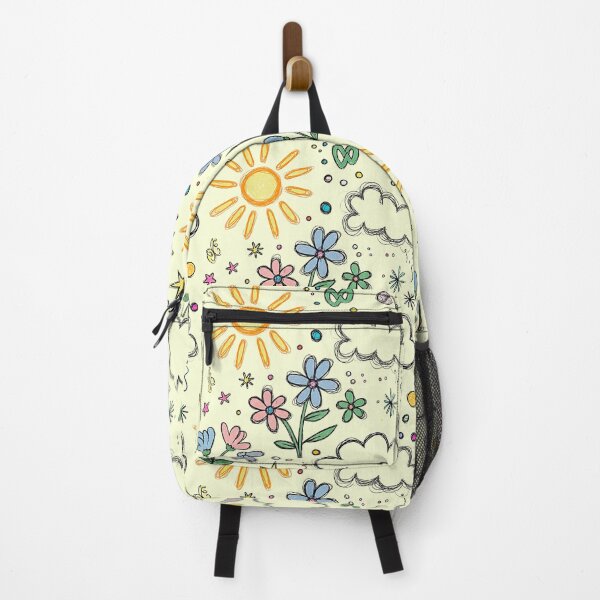 Item preview, Colorful Kidcore Doodle Art Sun Flowers and Stars designed and sold by SholoStudio.