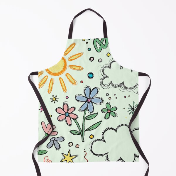Item preview, Colorful Kidcore Doodle Art Sun Flowers and Stars designed and sold by SholoStudio.