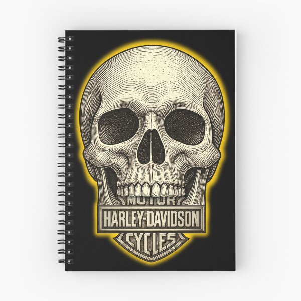 Item preview, Vintage Skull Harley Motorcycle Emblem designed and sold by mnurkowski.