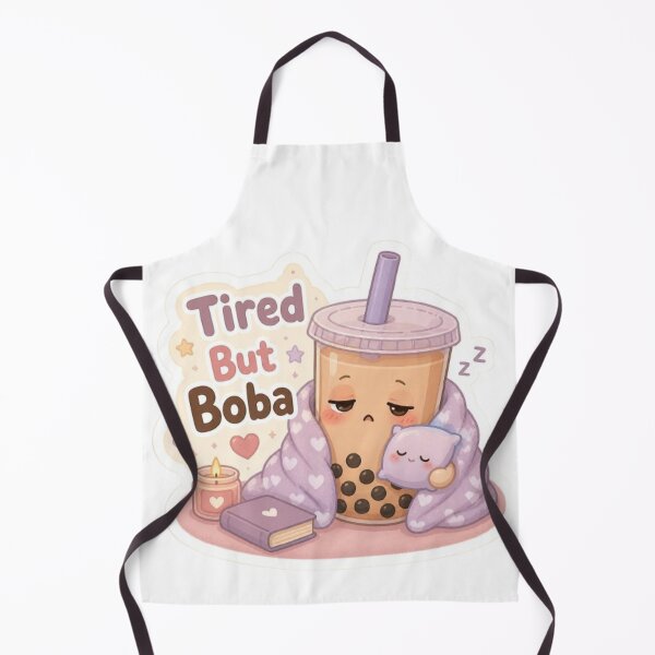 Item preview, Tired But Boba Cute Sticker designed and sold by Stylestickers55.