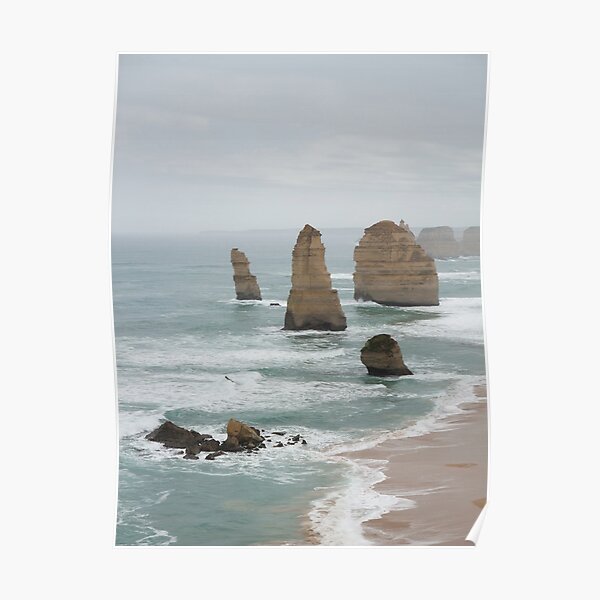 Misty Twelve Apostles Poster