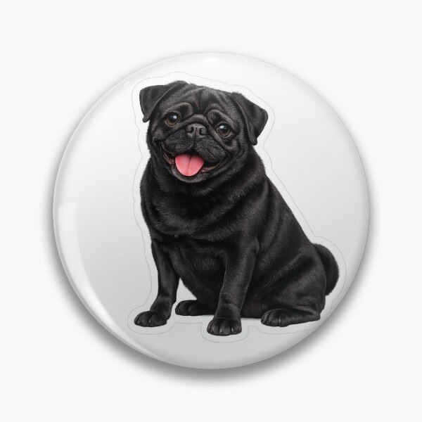 Item preview, Black Pug dog designed and sold by BackgroundND.