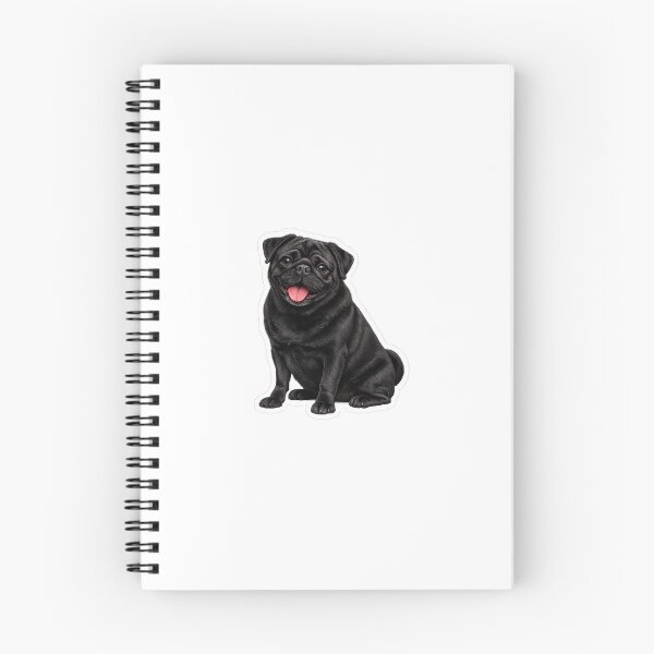 Item preview, Black Pug dog designed and sold by BackgroundND.