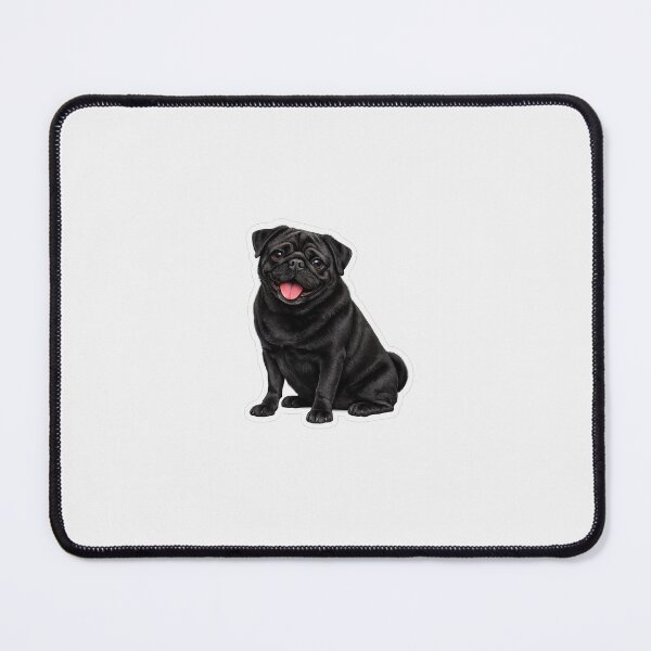 Item preview, Black Pug dog designed and sold by BackgroundND.