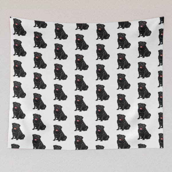 Item preview, Black Pug dog designed and sold by BackgroundND.