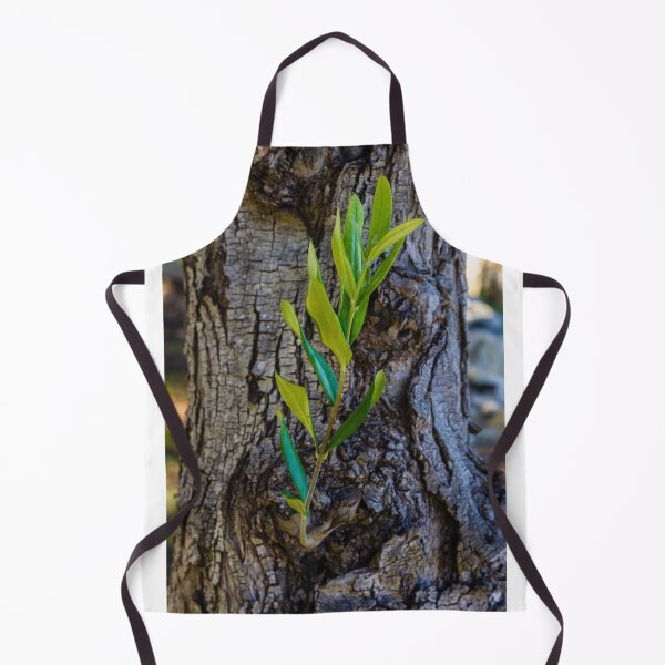 Item preview, Young Green Shoot Growing From Old Tree Trunk Showing New Growth And Resilience designed and sold by Nmallia.