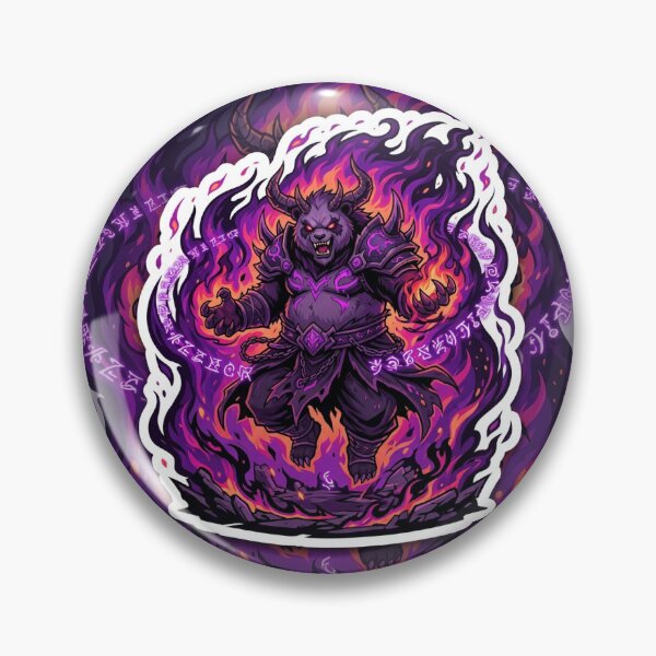 Item preview, Demonic Panda Cultivator Dark Hellfire Anime Sticker designed and sold by uegi.