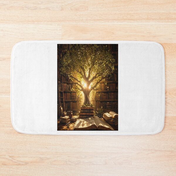 Item preview, Enchanted Library Tree | Magical Book Tree Illustration designed and sold by BHOWMIK STORE.