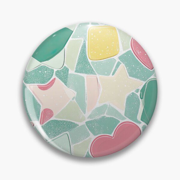 Item preview, Pastel Mosaic Hearts and Stars designed and sold by Szpaku desart .