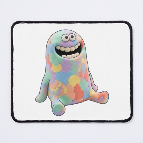 Item preview, Cute Pastel Clay Monster - Silly Smile Figurine designed and sold by Iulica.