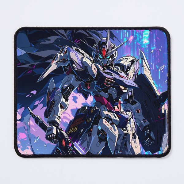 Item preview, Cyber Mecha Warrior Art Print | Neon Gundam Style Anime Robot Sci-Fi Aesthetic Poster designed and sold by Dyan4.