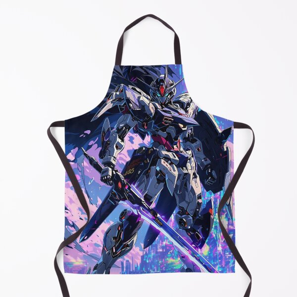 Item preview, Cyber Mecha Warrior Art Print | Neon Gundam Style Anime Robot Sci-Fi Aesthetic Poster designed and sold by Dyan4.