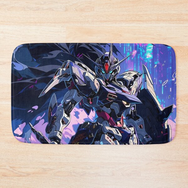 Item preview, Cyber Mecha Warrior Art Print | Neon Gundam Style Anime Robot Sci-Fi Aesthetic Poster designed and sold by Dyan4.