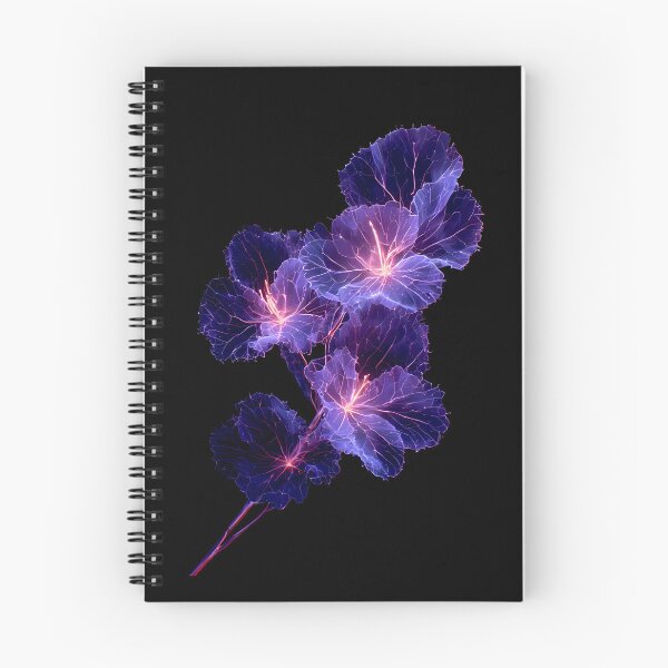 Item preview, Violet Pulse Abyssal Flower | 8K Bioluminescent Nature Art designed and sold by Vhelir-Art.