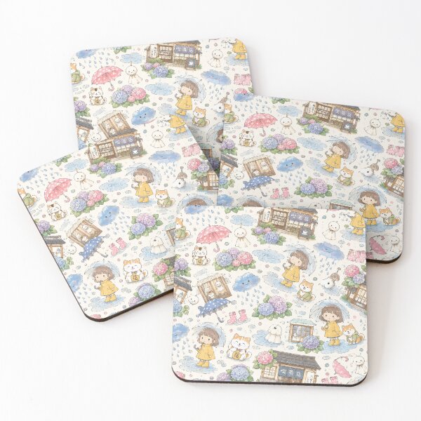 Item preview, Cute Rainy Day Kawaii Japanese Pattern designed and sold by 0606PM.