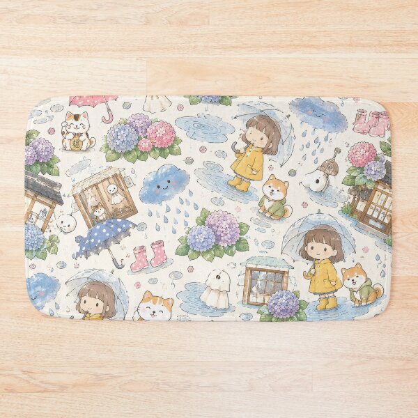 Item preview, Cute Rainy Day Kawaii Japanese Pattern designed and sold by 0606PM.