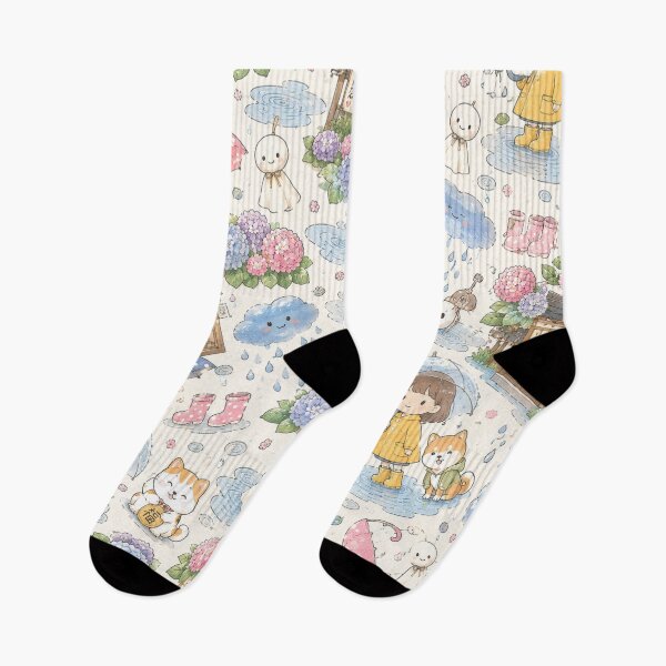 Item preview, Cute Rainy Day Kawaii Japanese Pattern designed and sold by 0606PM.