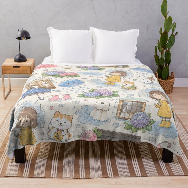 Item preview, Cute Rainy Day Kawaii Japanese Pattern designed and sold by 0606PM.