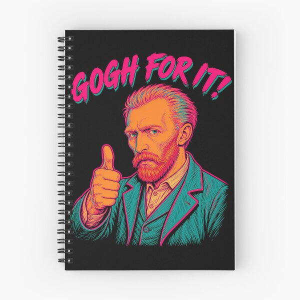 Item preview, Gogh For It Neon Artist Pun designed and sold by Victor Shadehorn.