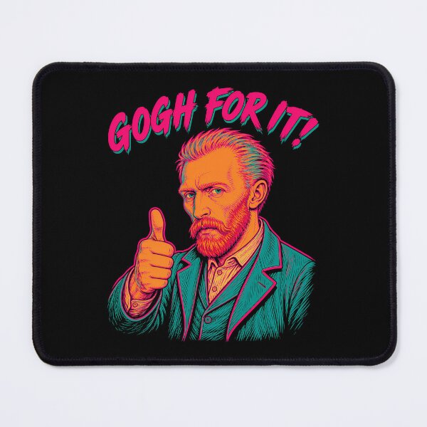 Item preview, Gogh For It Neon Artist Pun designed and sold by Victor Shadehorn.