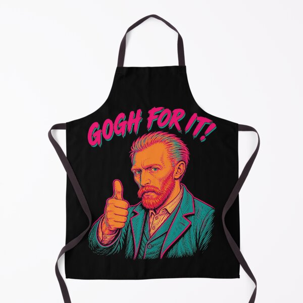 Item preview, Gogh For It Neon Artist Pun designed and sold by Victor Shadehorn.