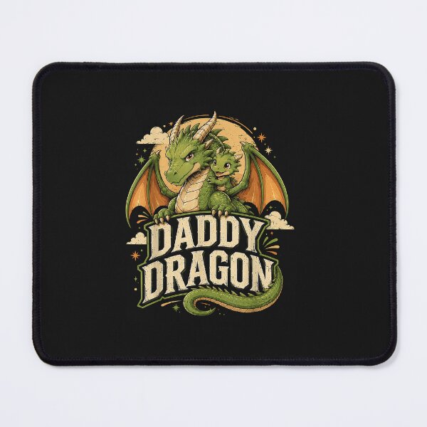 Item preview, Daddy Dragon Cute Fantasy Dad and Baby Dragon Gifts Idea designed and sold by FrankIsabel.