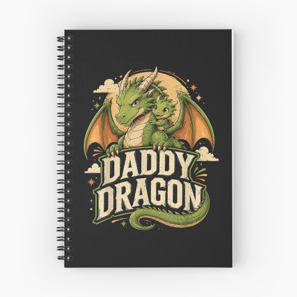 Item preview, Daddy Dragon Cute Fantasy Dad and Baby Dragon Gifts Idea designed and sold by FrankIsabel.