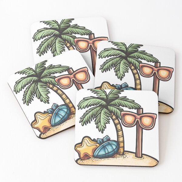 Item preview, Summer Beach Paradise sticker designed and sold by shop12A.
