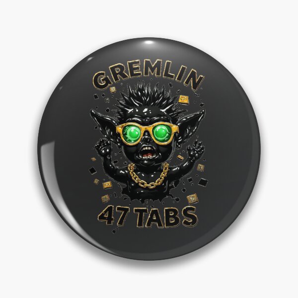 Item preview,  Gremoji Society -47 Tabs Open Gremlin | ADHD Brain Overload_01 designed and sold by Shift-Bloom.