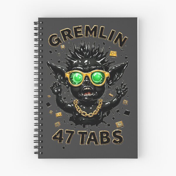 Item preview,  Gremoji Society -47 Tabs Open Gremlin | ADHD Brain Overload_01 designed and sold by Shift-Bloom.