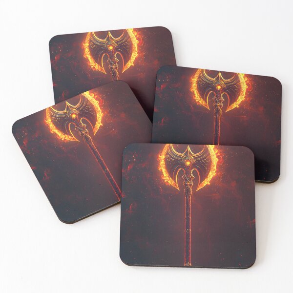 Item preview, Glowing crimson dynamic gaming weapon art designed and sold by Checho30.