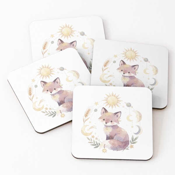 Item preview, Virgo Zodiac Sticker | Celestial Fox Astrology Art designed and sold by AillustriaAK.
