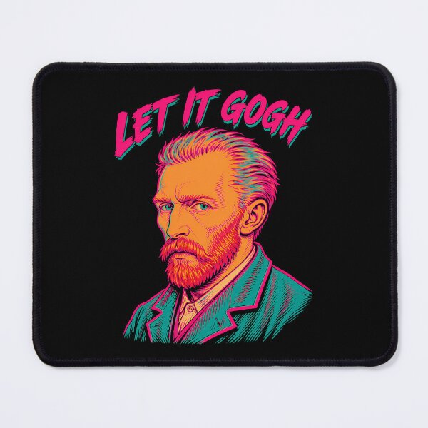 Item preview, Let It Gogh Neon Artist Pun designed and sold by Victor Shadehorn.