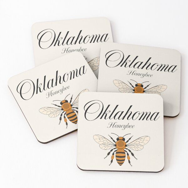Item preview, Oklahoma Honeybee State Insect Poster designed and sold by The-Drip-Studio.