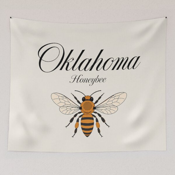 Item preview, Oklahoma Honeybee State Insect Poster designed and sold by The-Drip-Studio.