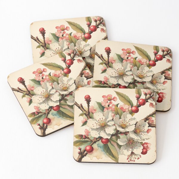 Item preview, Vintage Cherry Blossom designed and sold by BanaArtbyBB.