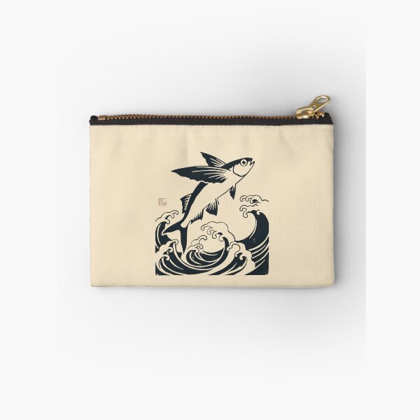 Item preview, Minimalist Ukiyo-e Bridgetown Barbados Flying Fish designed and sold by DuckOddity.
