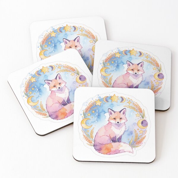 Item preview, Virgo Zodiac Sticker | Celestial Fox Astrology Art designed and sold by AillustriaAK.