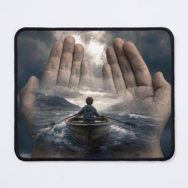 Item preview, Boy in Rowboat Guided by Adult Hands designed and sold by Maria Dryfhout.