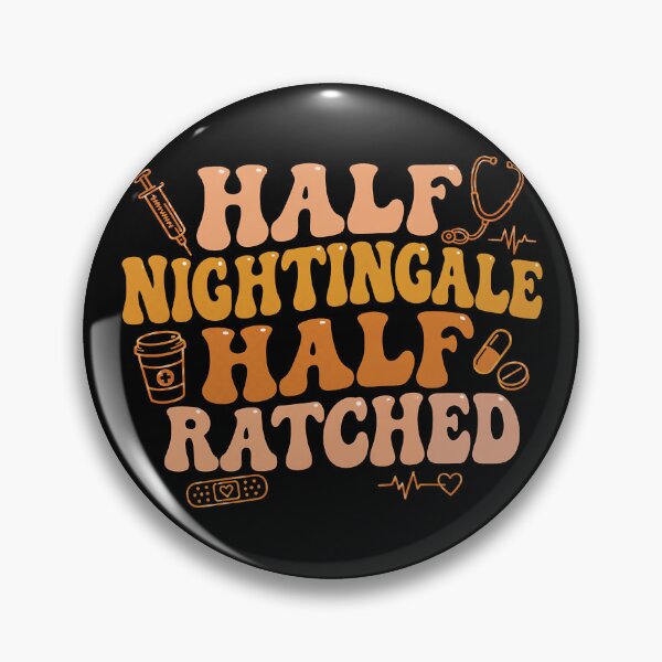 Item preview, Half Nightingale Half Ratched Nurse Humor designed and sold by Victor Shadehorn.