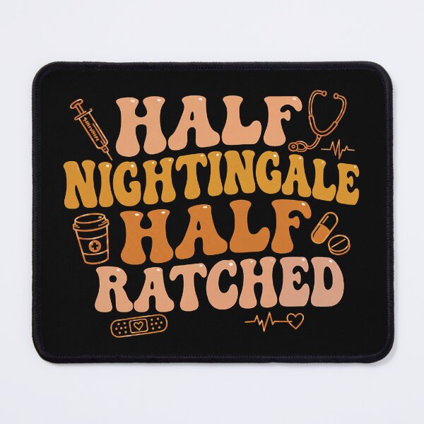 Item preview, Half Nightingale Half Ratched Nurse Humor designed and sold by Victor Shadehorn.