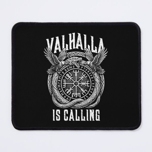 Item preview, Valhalla Is Calling Viking Serpent Rune Compass Ravens designed and sold by GrandeDuc.