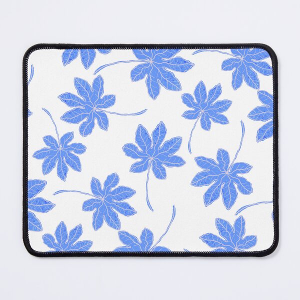 Item preview, Aesthetic Blue Tropical Leaves Pattern designed and sold by altastudio.