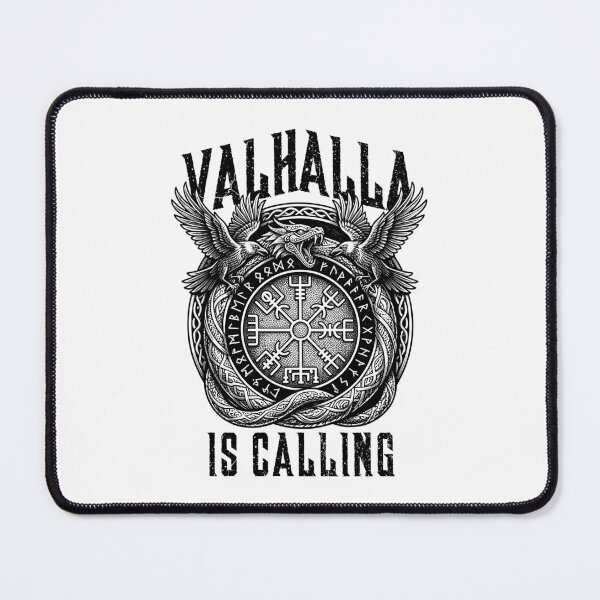 Item preview, Valhalla Is Calling Viking Serpent Rune Compass Ravens designed and sold by GrandeDuc.